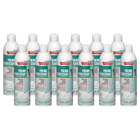 Chase Products Champion Sprayon Aerosol Phenol Disinfectant net 15.5 oz. Case: 12 cans., 12PK 5160